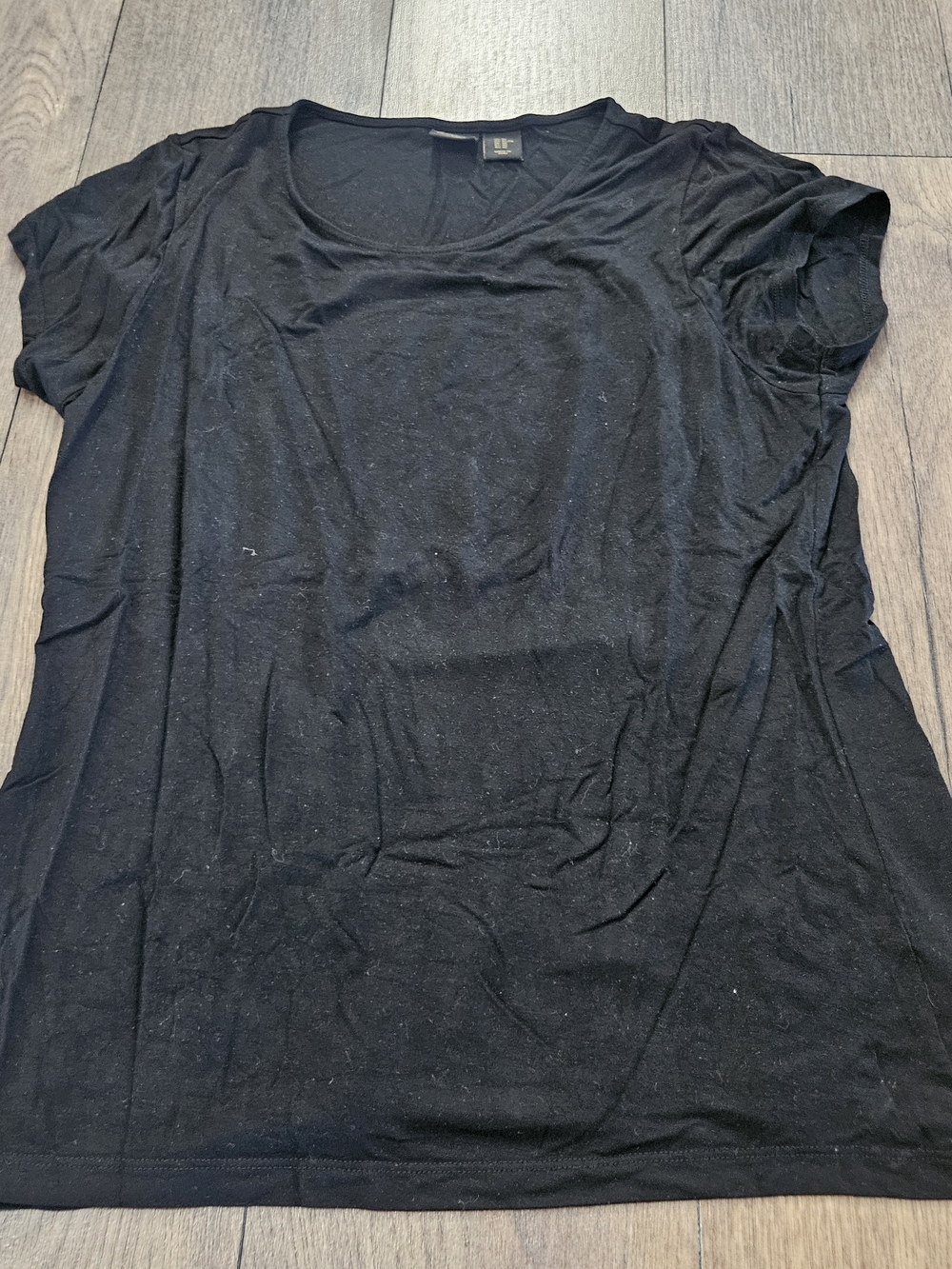 Black Catherine Malandrino Short Sleeeved Shirt Size XL